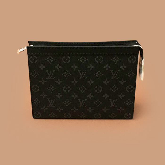   Pouch,27cm- ルイヴィトンメンズレザーパウチ,27cm,ブラック