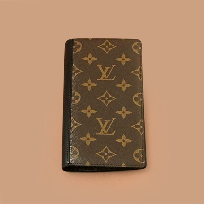   - ルイヴィトンレディースレザー長財布,ブラウン