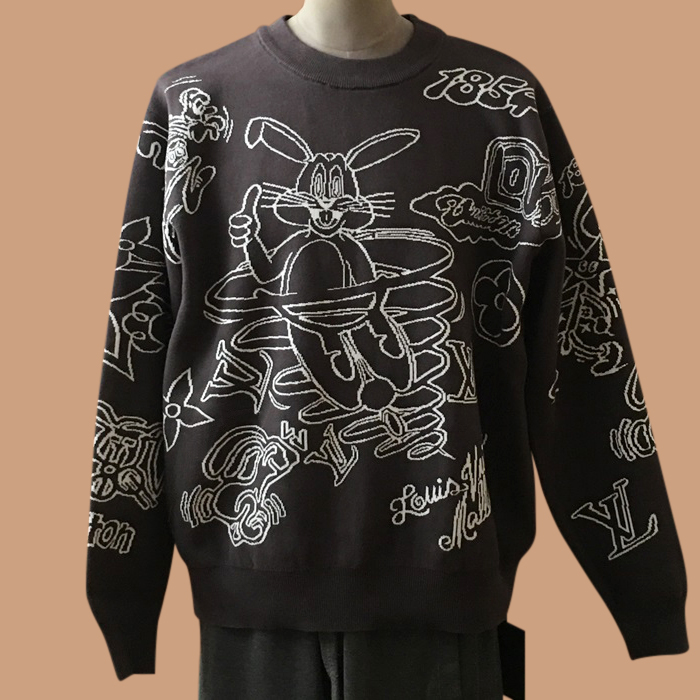 ルイヴィトン メンズ モダン グレー スウェット -  Gray  - lv254x