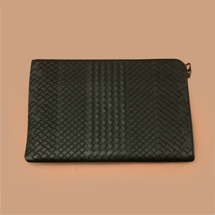 ボッテガ ヴェネタ メンズ クラシック グレー クラッチバッグ - Gray