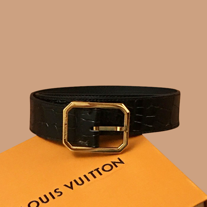   Belt,3.5cm- ルイヴィトンメンズレザーベルト,3.5cm,ブラック