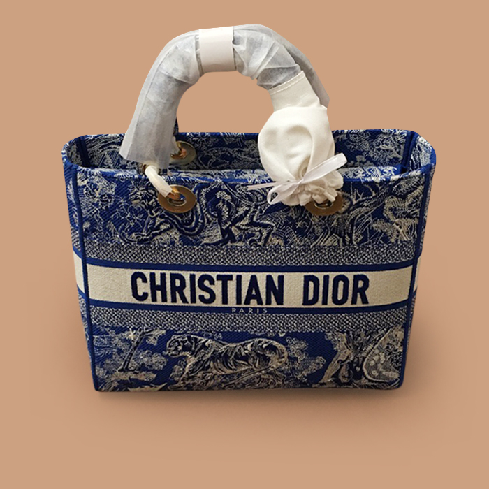 ディオール ユニセックス ブルーブークトート -