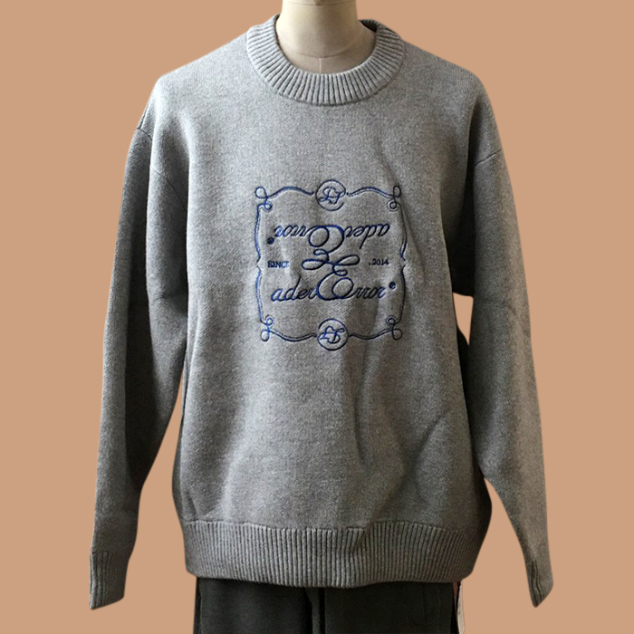 アデルエラー メンズ グレー ニット - ADER Gray Knits - ade129x