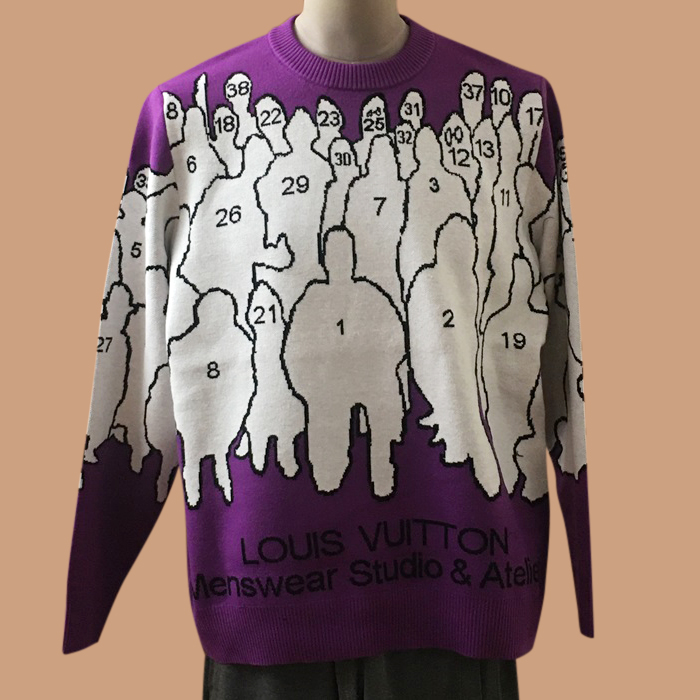 ルイヴィトン メンズ モダン パープル ニット - Purple  - lou05116x