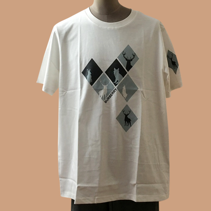 プラダ メンズ クルーネック ホワイト 半袖Tシャツ - White Short sleeved 