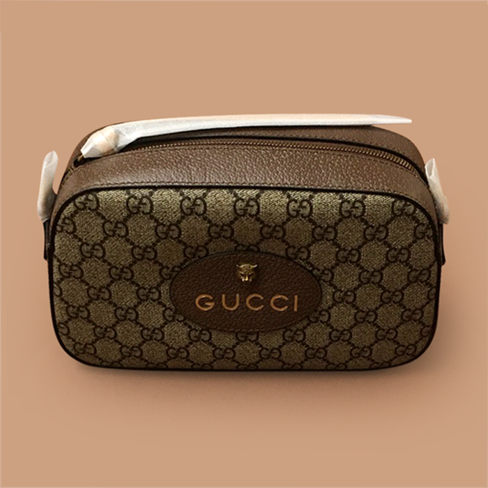 グッチ レディース ブラウン シュプリーム ショルダーバッグ - Brown - gu526x