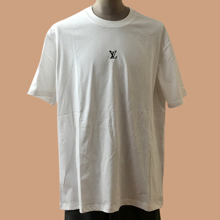 ルイヴィトン メンズ ホワイト クルーネック 半袖Tシャツ -  White Short sleeved 
