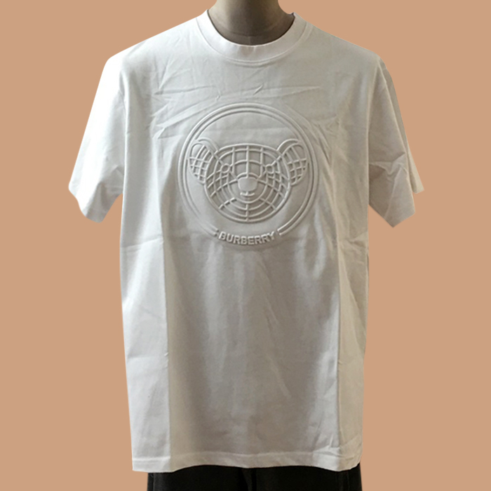 バーバリー ユニセックス ホワイト クルーネック 半袖Tシャツ - BurberryWhite 