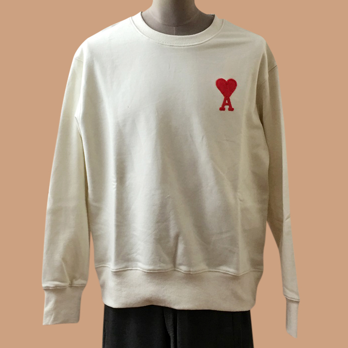 Ami LogoMan-to-man White - アーミー2021 メンズ LOGO コットン スウェット Size(xs - l) ホワイト