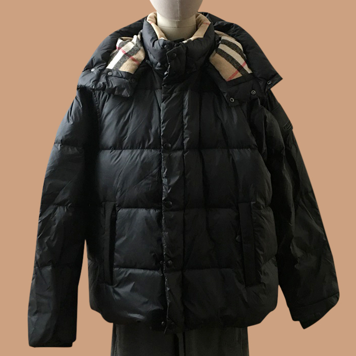 - バーバリーユニセックス カジュアル ダックダウン パディング  Size(s - 2xl) ブラック