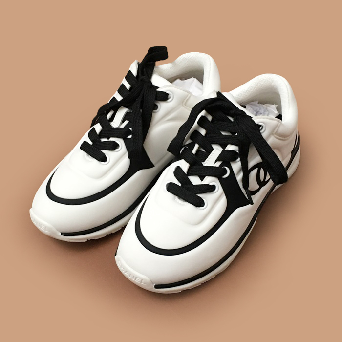 シャネルユニセックス ホワイト CC スニーカー - ChanelWhite  - ch34x