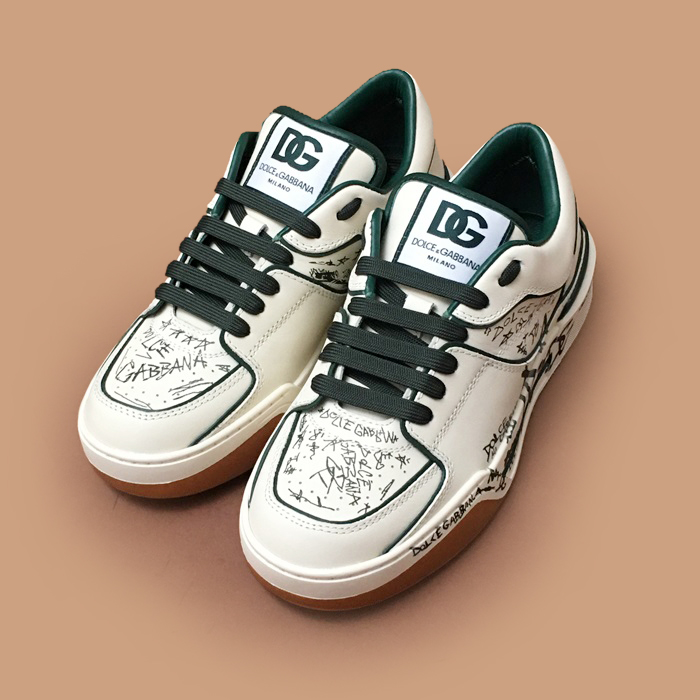 ディーアンドジー メンズ グリーン スニーカー - Dolc& Gabbana Green  - dol428x