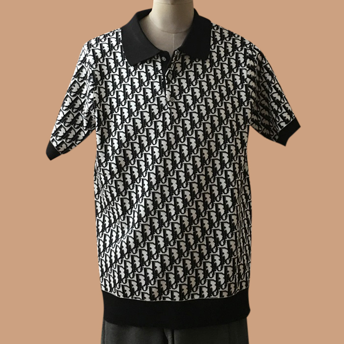 ディオール メンズ ブラック クルーネック 半袖Tシャツ -   - dio02152x