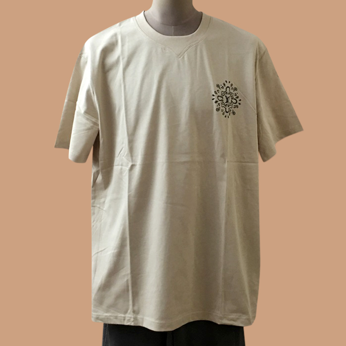 ルイヴィトン メンズ アイボリー クルーネック 半袖Tシャツ -  Ivory Short sleeved 