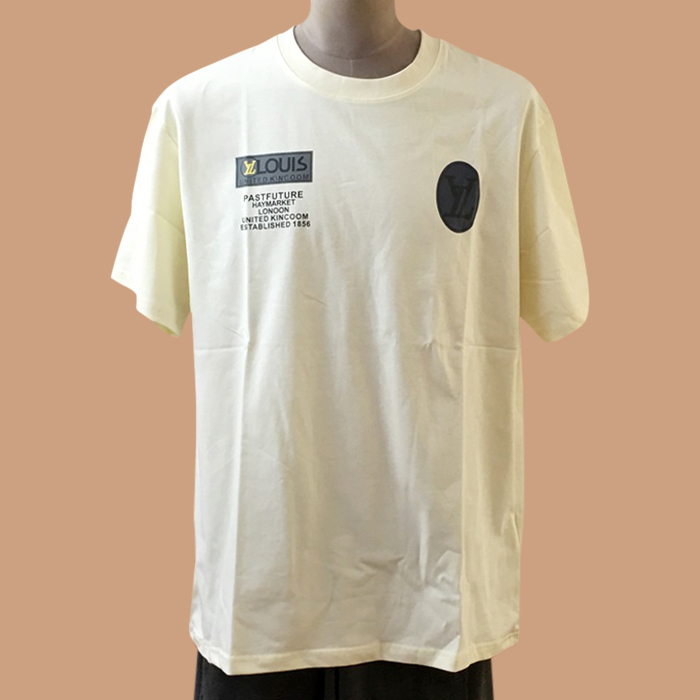 ✨ルイヴィトン メンズ ホワイト クルーネック 半袖Tシャツ -  White Short sleeved 