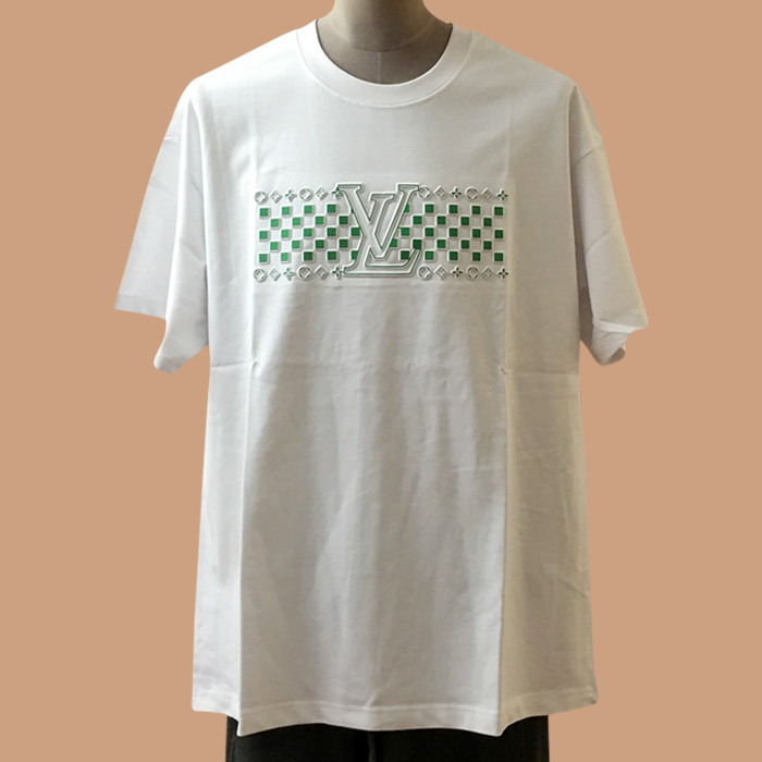 ルイヴィトン メンズ ホワイト クルーネック 半袖Tシャツ -  White Short sleeved 