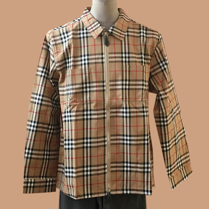 バーバリー メンズ ベーシック キャメル シャツ - Camel 