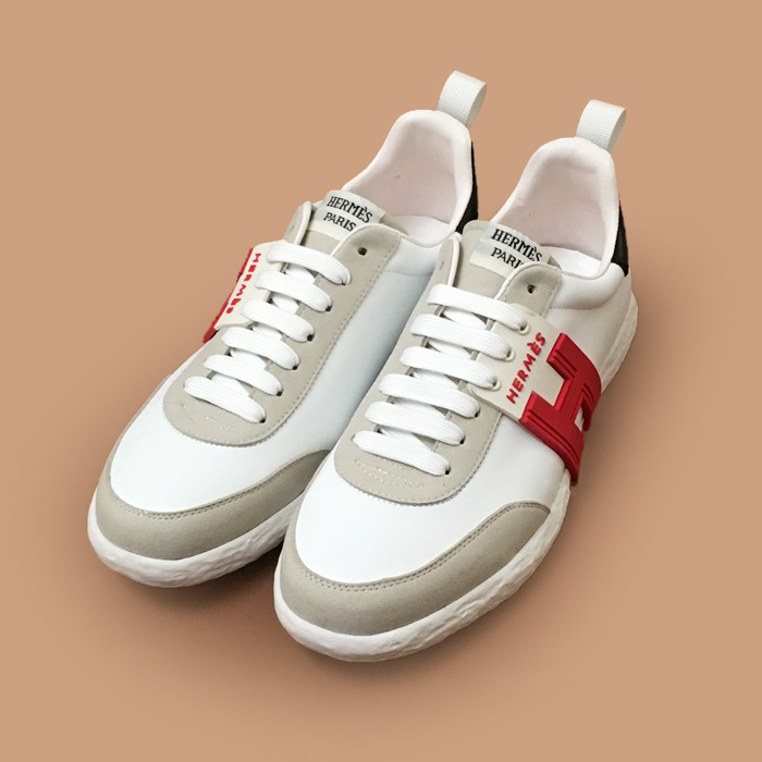 エルメス メンズ ホワイト スニーカー -  White 