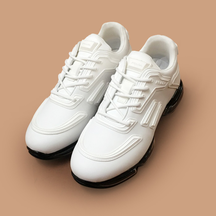プラダ メンズ ホワイト スニーカー - White 