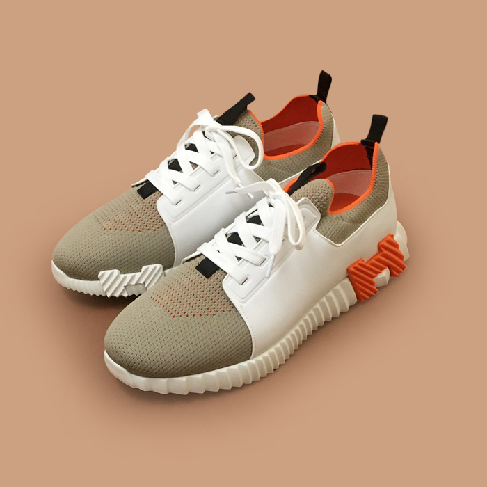 ✨エルメス メンズ ホワイト スニーカー -  White 