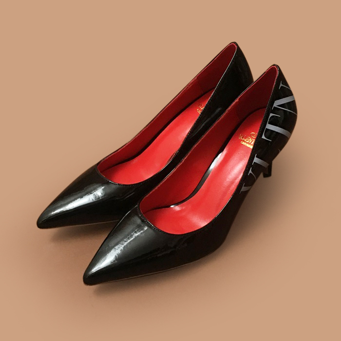    High Heel - ヴァレンティノレディースレザーパンプス ハイヒール VTS0073.ブラック