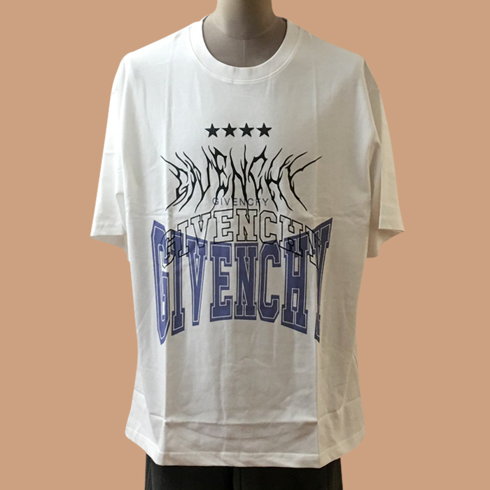 ジバンシィ メンズ クルーネック ホワイト 半袖Tシャツ - Givenchy White Short Sleeved 