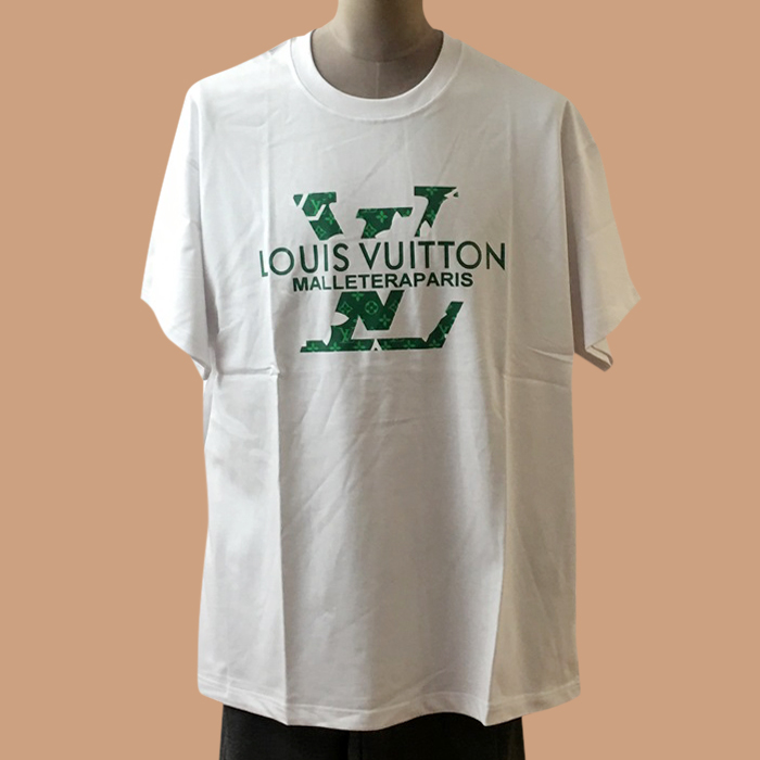 ルイヴィトン メンズ ホワイト クルーネック 半袖Tシャツ -  White Short sleeved 