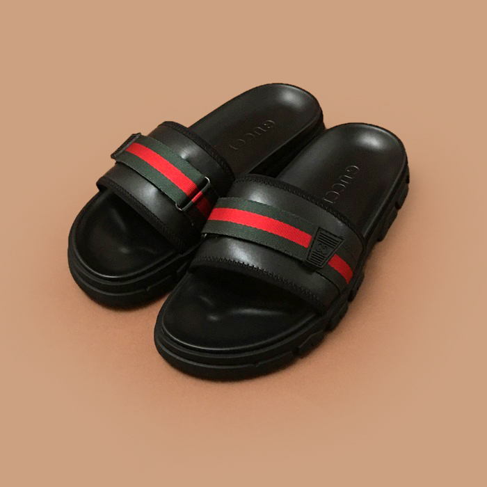 TPU Slipper - グッチメンズ TPU スリッパブラック