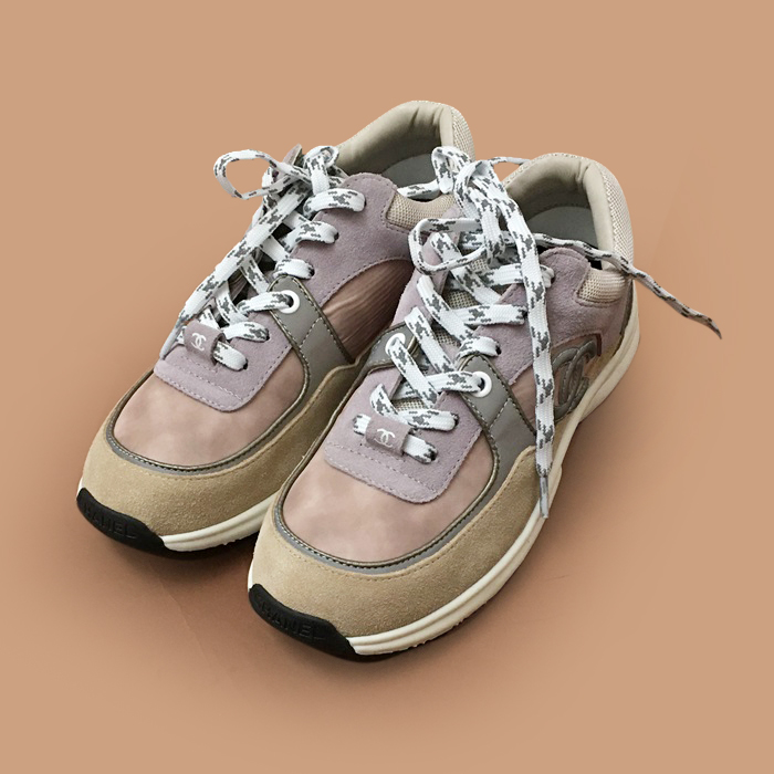 シャネルユニセックス ピンク CC スニーカー - ChanelPink 