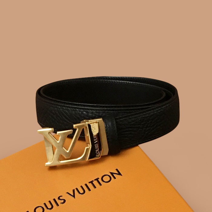 ルイヴィトン メンズ シグネチャー ブラック ベルト -  Belts