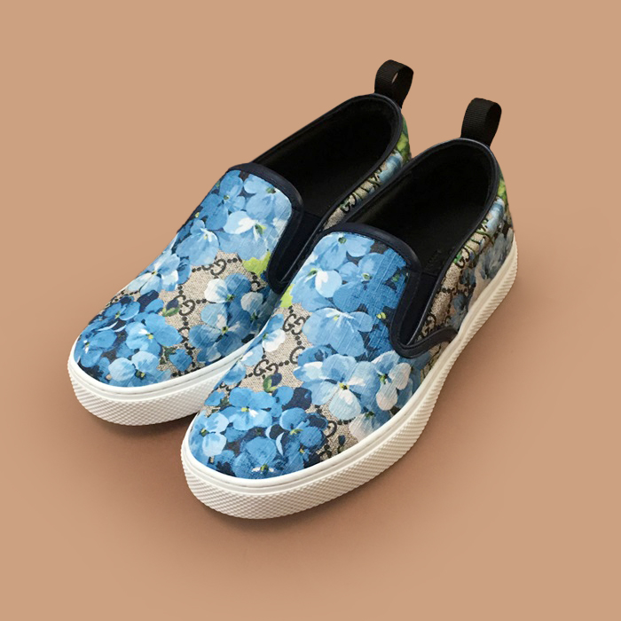 グッチ メンズ モダン ブルーローファー - - guc05000x