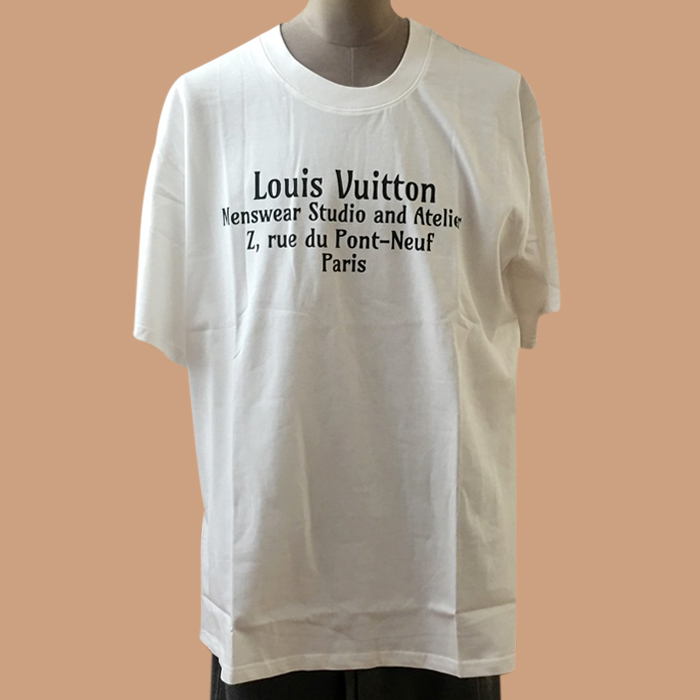 ルイヴィトン メンズ ホワイト クルーネック 半袖Tシャツ -  White Short sleeved 