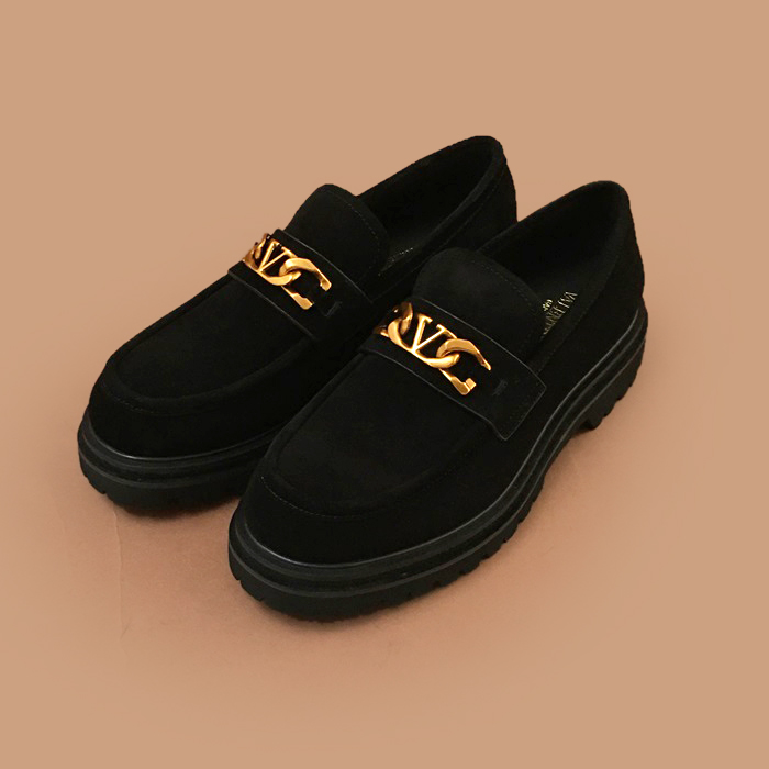 ヴァレンティノ メンズ ブラックローファー -  Loafer