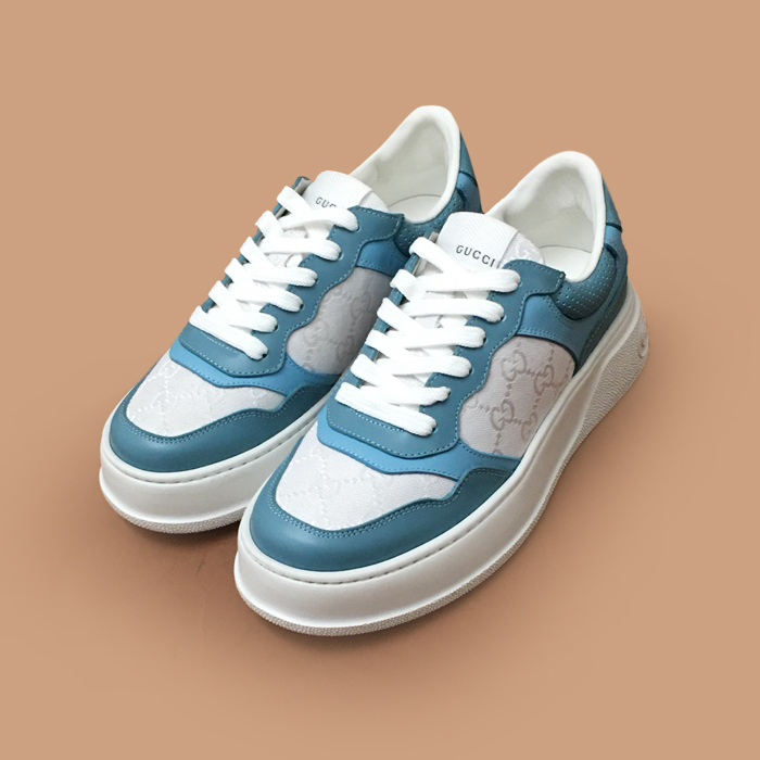 グッチ ユニセックス ブルー スニーカー - 