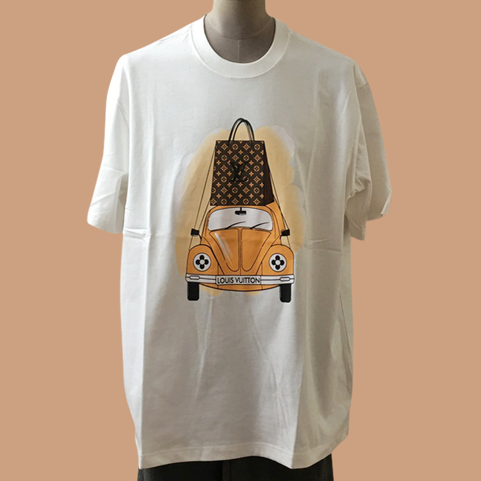 ルイヴィトン メンズ ホワイト クルーネック 半袖Tシャツ -  White Short sleeved 