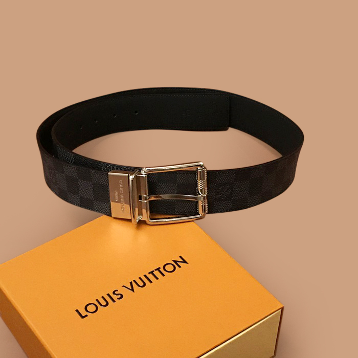 ルイヴィトン メンズ シグネチャー ブラック ベルト -  Belts
