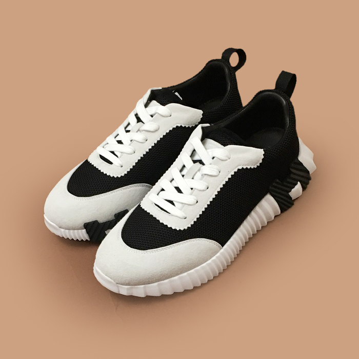 エルメス メンズ ブラック スニーカー -  