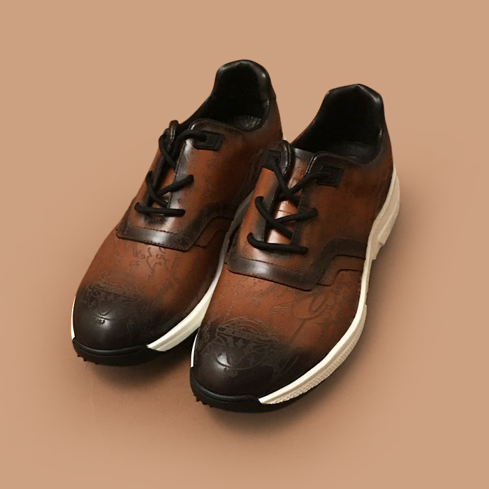 ベルルッティ メンズ ブラウン スニーカー - Brown 