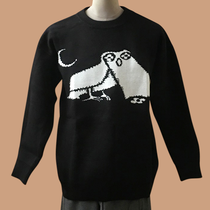 ルイヴィトン メンズ ブラック クルーネック ニット -   - lv405x