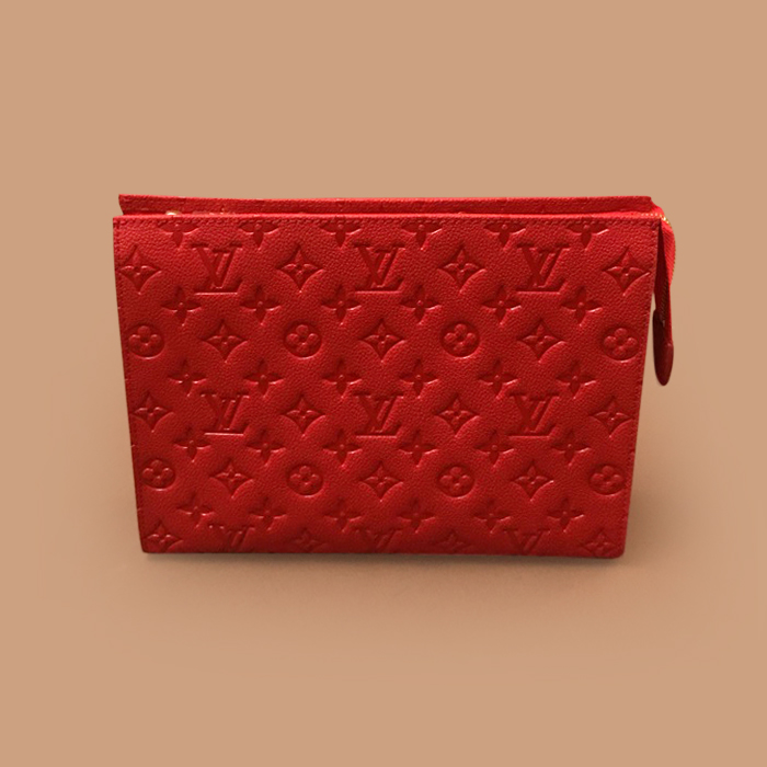 Melanie Pochette 23cm- ルイヴィトンポシェット メラニーレザークラッチバッグ,23cm,レッド