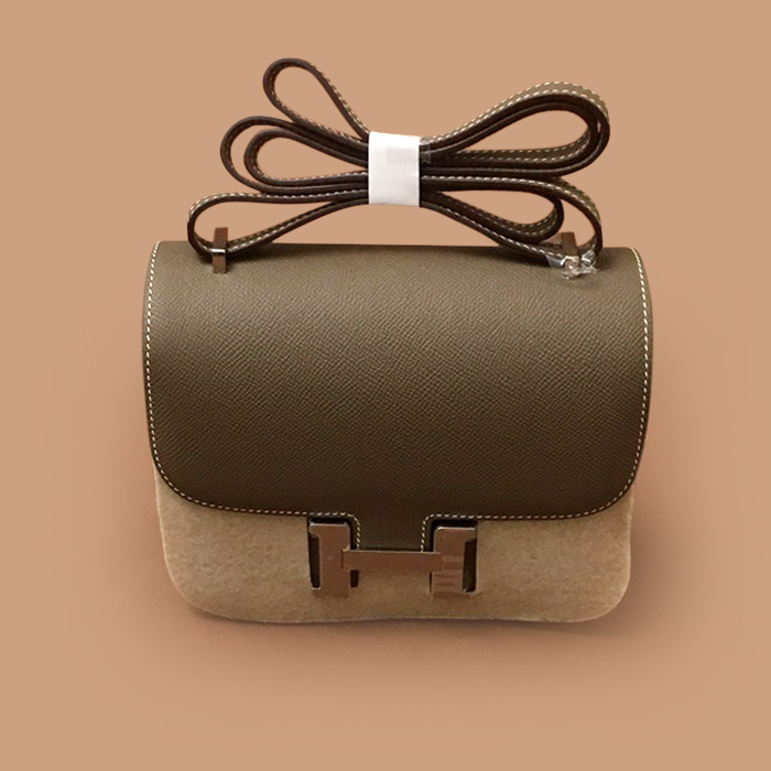 Mosaic Epsom  - エルメスモザイク エプソンレザーレディース ミニ ショルダーバッグ  キャメル