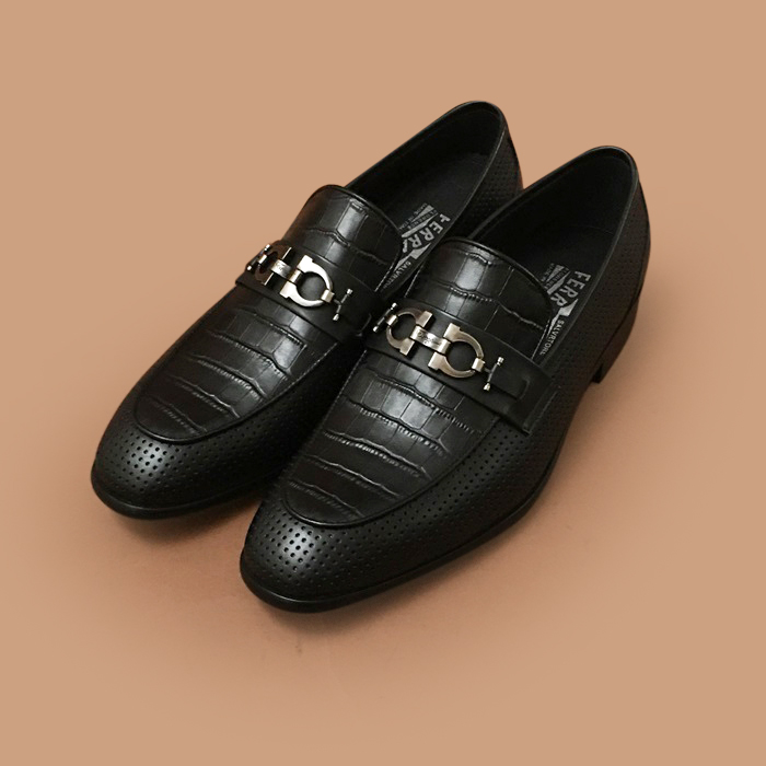   - フェラガモメンズレザーオックスフォードブラック