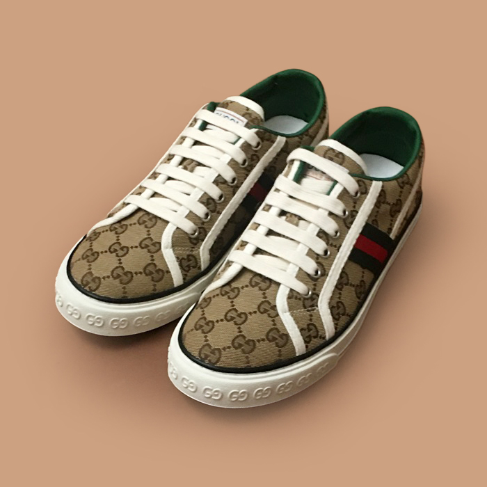 グッチ ユニセックス ブラウン スニーカー -Brown 