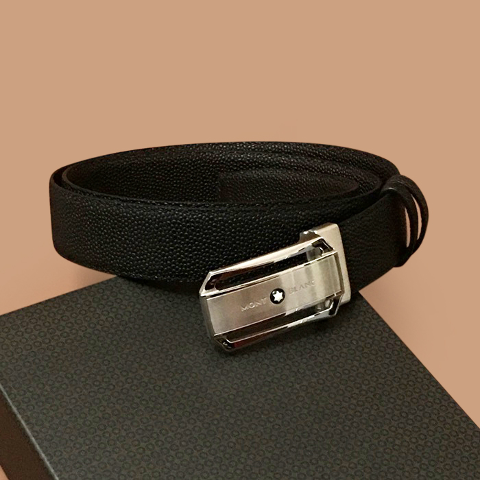 c  - モンブランメンズ リバーシブルレザーベルト Size(3.4cm).ブラック