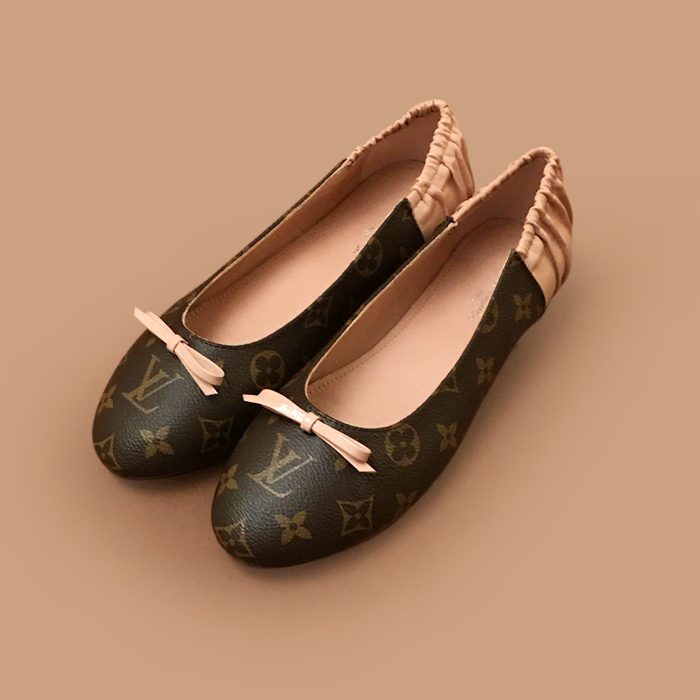 ルイヴィトン レディース ブラウン フラット -  Flats