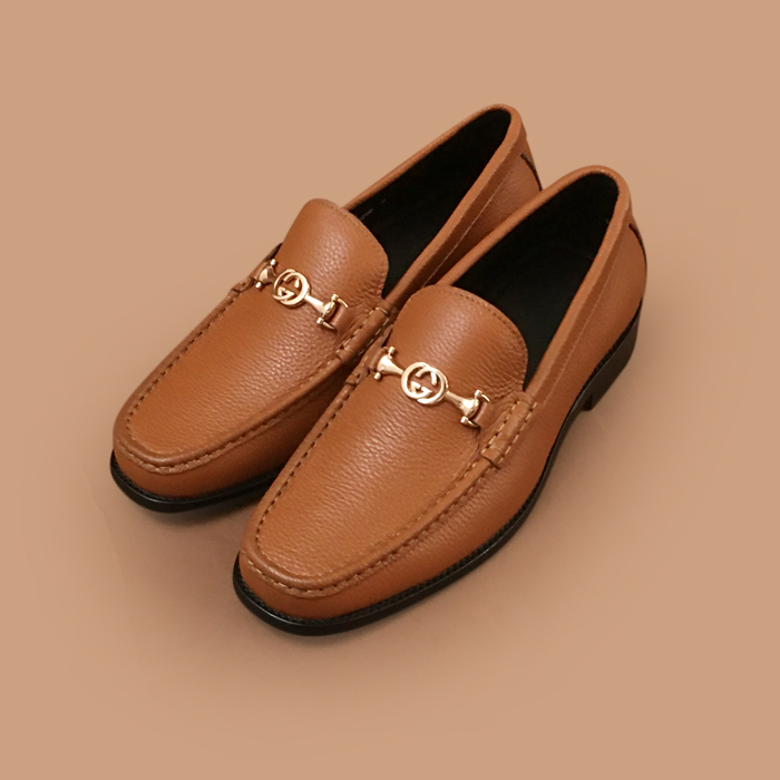 グッチ メンズ ビジネス キャメルローファー - Camel Loafer