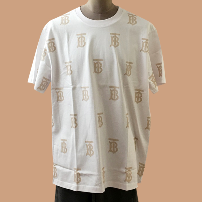 バーバリー ユニセックス ホワイト クルーネック 半袖Tシャツ - BurberryWhite 