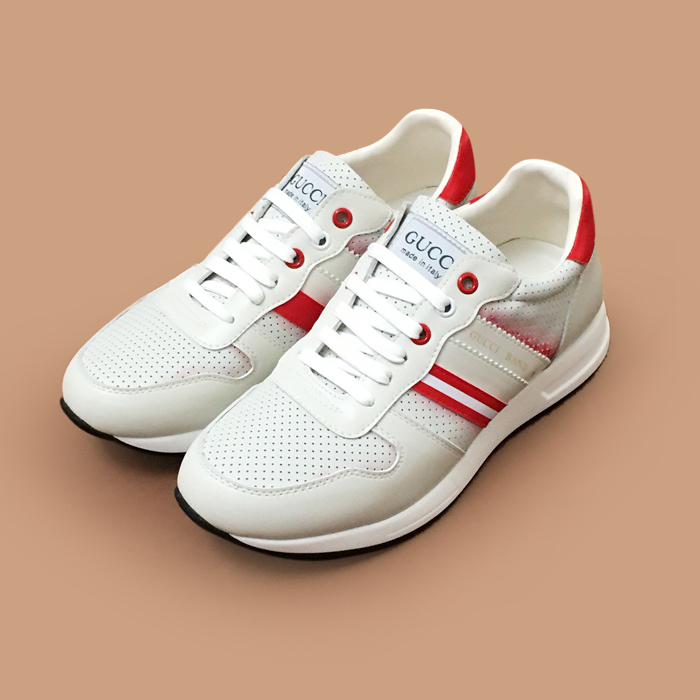 グッチ ユニセックス ホワイト スニーカー -White 