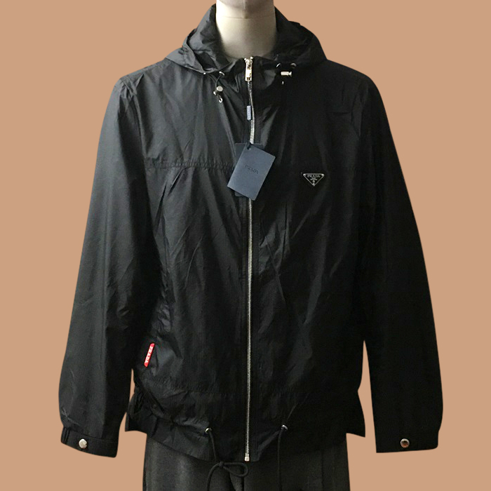 プラダ メンズ モダン ブラック ジャケット - s