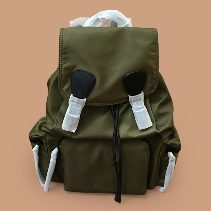  Nylon,42cm - バーバリーメンズ ナイロン バックパック,42cm,BURB0510,オリーブ